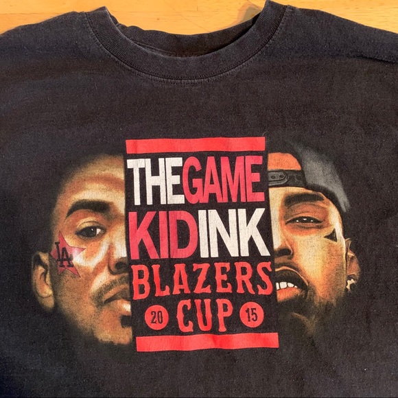 The Game x Kid Ink L 2015 Blazers Cup T-Shirt - Picture 3 of 6